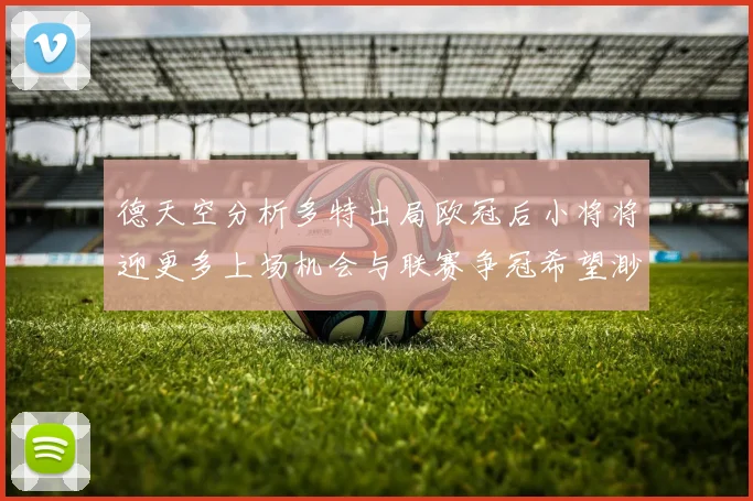 德天空分析多特出局欧冠后小将将迎更多上场机会与联赛争冠希望渺茫